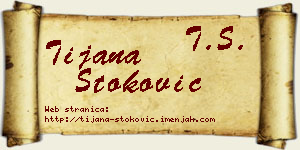 Tijana Stoković vizit kartica